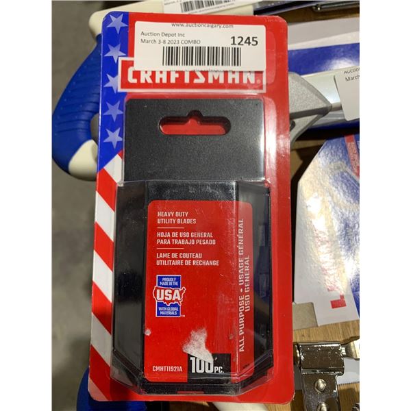 Craftsman Heavy Duty utility Blades 100 Pc