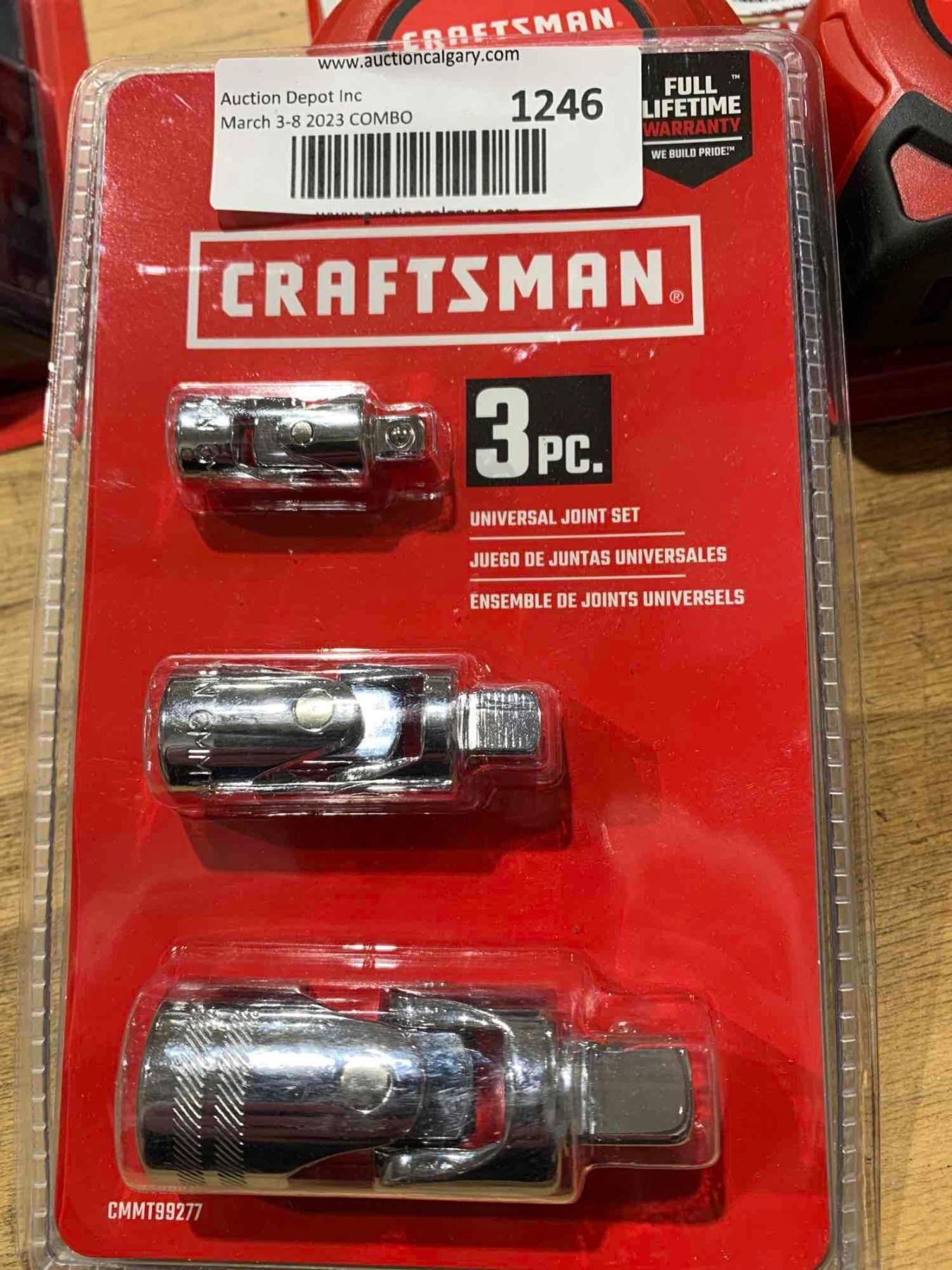 Craftsman 3pc Universal Socket Joint Set