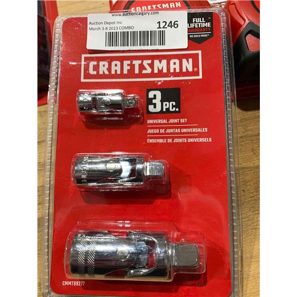 Craftsman 3pc Universal Socket Joint Set