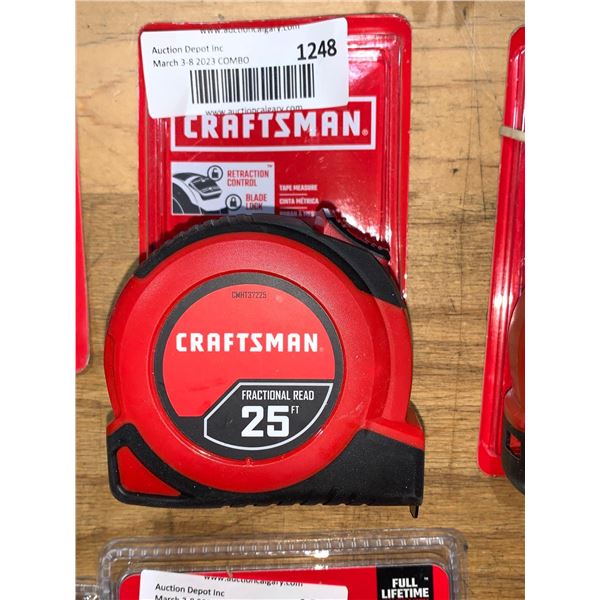Craftsman 25' Fractional Read Tape Measure