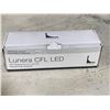 Image 2 : Box Lot of Bulbs Lunera CFL LCD &  Standard Horizontal LED Dimmable