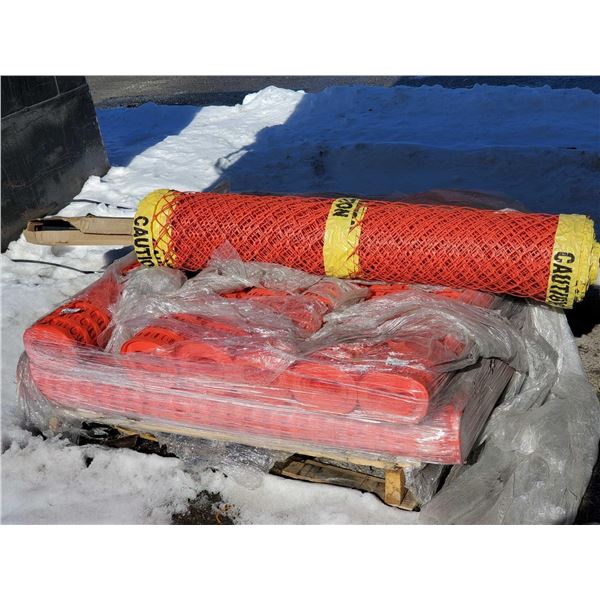 Pallet Lot of Assorted Snow Barrier Fancing