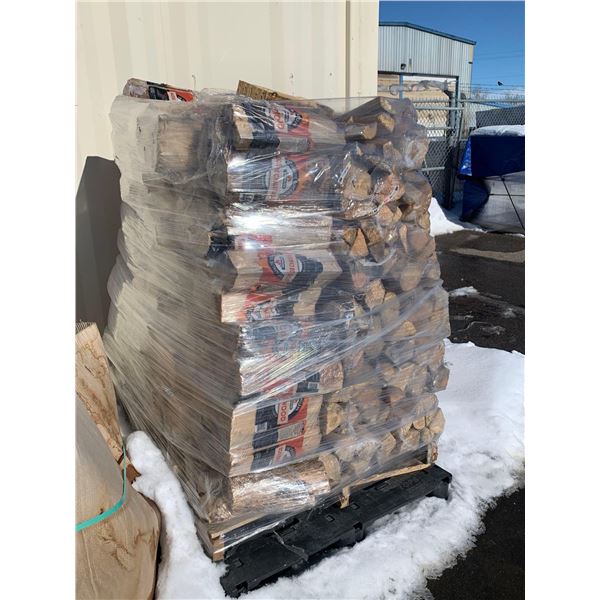 Pallet Lot of bundled cut Firewood - approx 1/2 cord