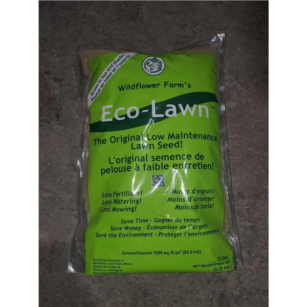 Lot of 3 Eco-Lawn Low maintenance Lawn Seed 3x 5Lbs