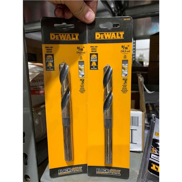 Dewalt 9/16"Multy Use Drill Bits - Lot of 2