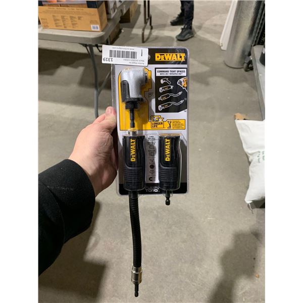 DEWALT Right Angle Drill Adaptor, FlexTorq, 4-in-1 System, Compact, Straight Flexible Shaft, 12-Inch