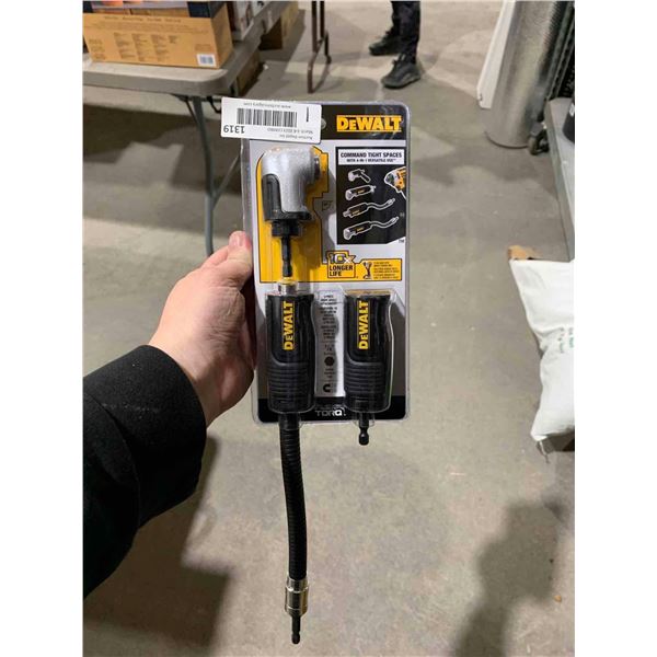 DEWALT Right Angle Drill Adaptor, FlexTorq, 4-in-1 System, Compact, Straight Flexible Shaft, 12-Inch