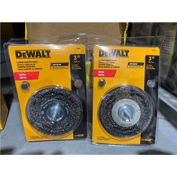 DeWalt 3"Caron Crimped Wheel for Metal - lot of 2