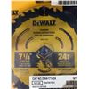 Image 3 : Lot of 4 DeWalt 24T Carbide Teeth  7-1/4" Framing Saw Blade