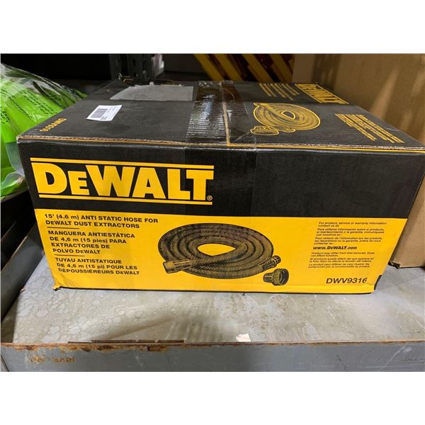 Dewalt 15' Anti-Static Hose for Dewalt Dust Extractor