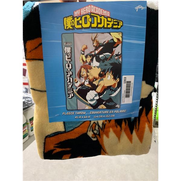 My Hero Academia Fleece Throw 45x60"