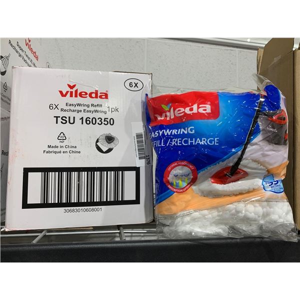 Vileda Easy ring Replacement Heads Lot of 6