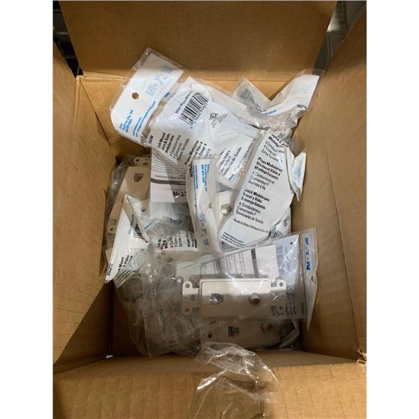 Box Lot of Flushmount Voice & Monitor Modular Jack