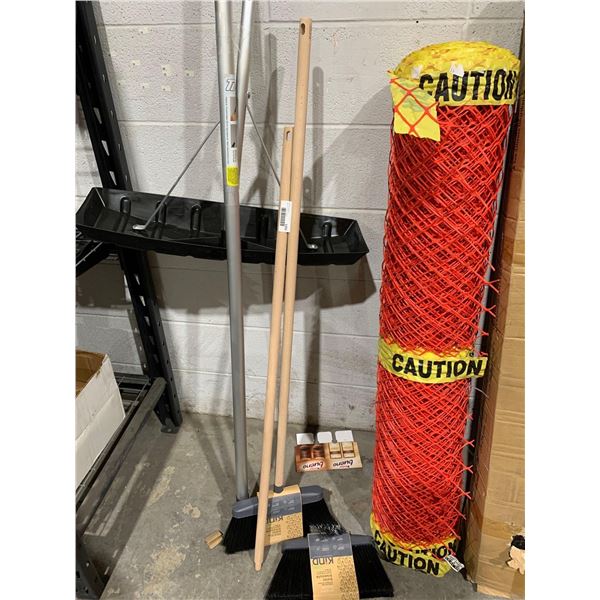 Lot of 2 Kind Angled brooms