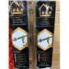 Image 2 : H&N Extensible Curtain Rods - 48"-84" - Lot of 2 - Black