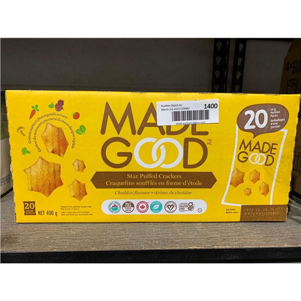 Made Good Star Puffed Crackers 20x400g
