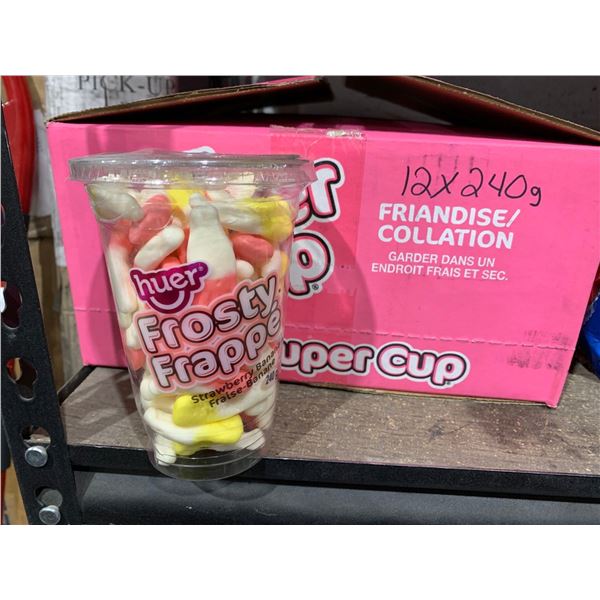 Huer Frosty Frappe Strawberry & Banana Candies 12x240g
