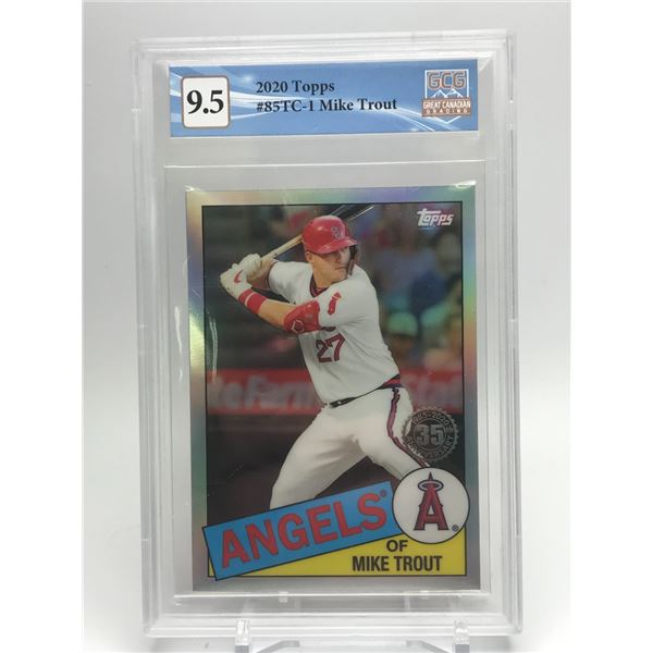 MIKE TROUT 2020 35TH ANNIVERSARY NO. 85TC-1 GCG 9.5