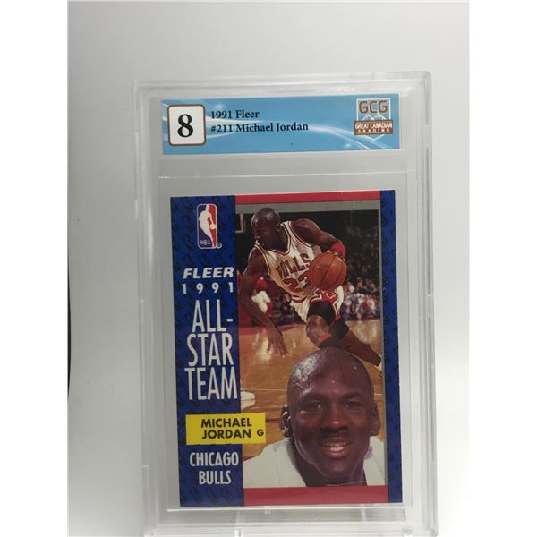 1991 FLEER ALL-STARS MICHAEL JORDAN GCG 8