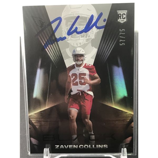 SIGNED 2021 PANINI ZAVEN COLLINS NO. 147 57/75