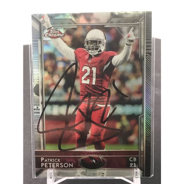 SIGNED 2015 TOPPS PATRICK PETERSON NO. 35