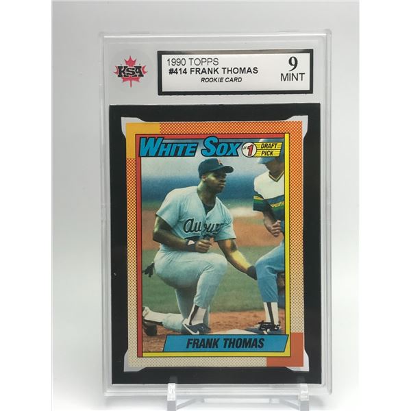 FRANK THOMAS ROOKIE CARD 1990 TOPPS KSA 9