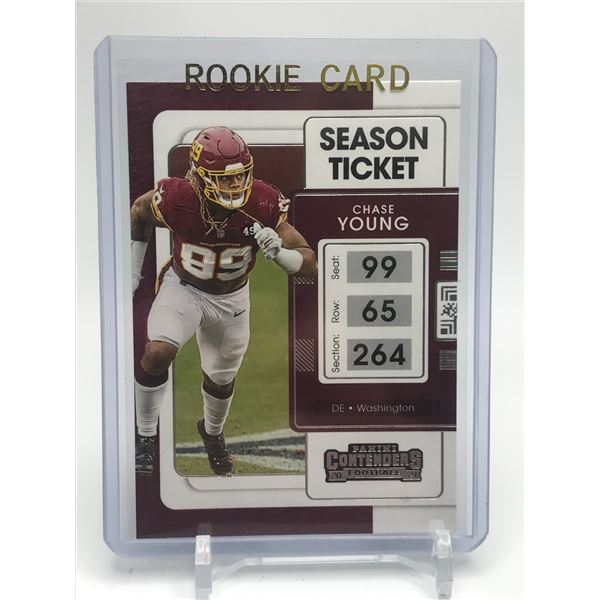 CHASE YOUNG ROOKIE CARD SEASON TICKET PANINI CONTENDERS