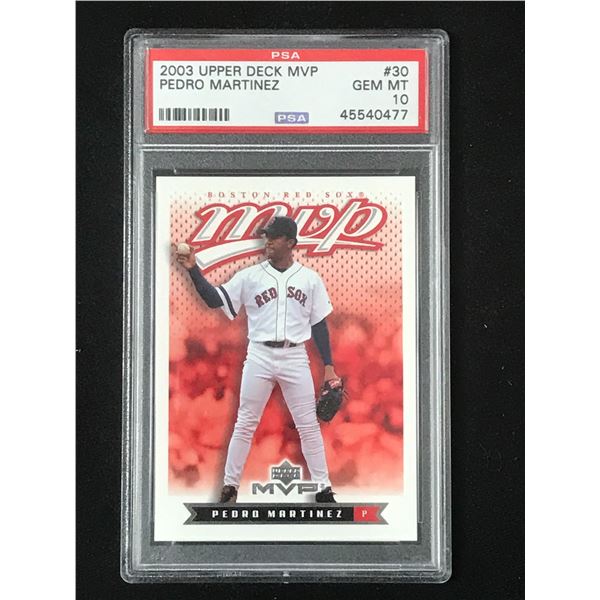 2003 UD MVP PEDRO MARTINEZ PSA 10 *MINT*