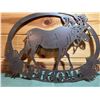 Image 1 : May Rich Metal "Moose Welcome" Sign / Wall Art