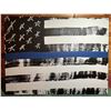 Image 1 : Thin Blue Line Flag Painting (7/500 30"x 40")