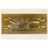 Image 2 : REPLICA 1999 GOLD FOIL US $100 BILL CRISP UNC