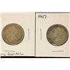 Image 1 : 1944 & 1947 DOMINICAN REPUBLIC SILVER 25 CENTAVOS