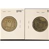 Image 2 : 1944 & 1947 DOMINICAN REPUBLIC SILVER 25 CENTAVOS