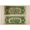 Image 2 : 1928-D & 1928-G $2 US RED SEAL NOTES