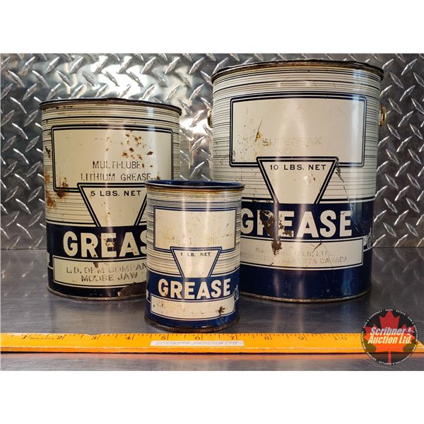 GREASE PAIL COMBO (3): (1LB ; 5LBS; 10LBS) (9