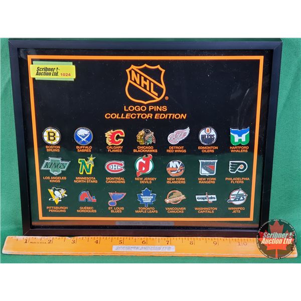 NHL Logo Pins Collector Edition 21 Pins Framed 8 1 2 H X 10 1 2 nhl-logo-pins-collector-edition-21-pins-framed-8-1-2-h-x-10-1-2