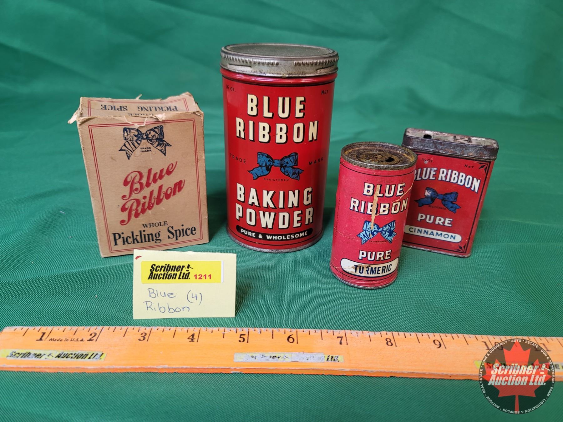 Blue Ribbon Collectors Combo: Baking Powder, Turmeric, Cinnamon ...