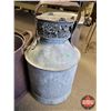 Image 4 : GSW Triumph Churn, Galvanized Milk Can & Wooden Barrel/Bucket w/Galvanized Lid (Milk Can Measures: 1