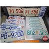 Image 1 : Licence Plate Collection (16) : British Columbia (2); Saskatchewan (8); Ont Bike (1); Alberta (5) (S