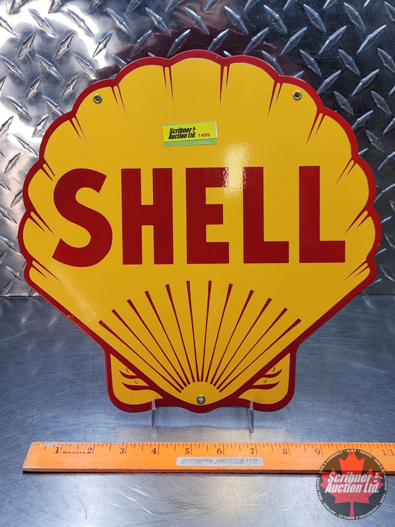 Pre Sign Shell Reproduction Single Side Enamel Sign