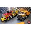 Image 6 : Peterbilt Tow Truck (ERTL) "Big Jax Towing Service" Towing a Dump Truck Tow Truck Measures: 6"H x 3-