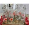 Image 2 : Coca-Cola Framed Print Ad "So Refreshing" (14-1/2"H x 11-1/2"W) & 12 Coca-Cola Glass Bottles (SEE PI