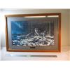 Image 1 : Framed Print of Night Lights By Tim Hansel (28x41 Small Crack in Bottom of Glass)