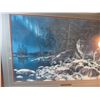 Image 2 : Framed Print of Night Lights By Tim Hansel (28x41 Small Crack in Bottom of Glass)