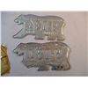Image 5 : 1977 NWT Polar Bear License Plate Pair w/ Envelope (one Leg Missing)