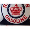 Image 8 : *Red Crown Gasoline Double Sided Porcelain Sign w/ Flange (24x28)