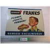 Image 1 : Armour Franks Tin Sign (15x11.5)