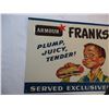 Image 2 : Armour Franks Tin Sign (15x11.5)