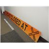 Image 6 : *Railway Road Closed Aluminum Sign Double Sided (90x9)