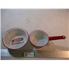 Image 2 : Hi-Fi Enamel Ware Dipper w/ Bowl (7.5" Long)